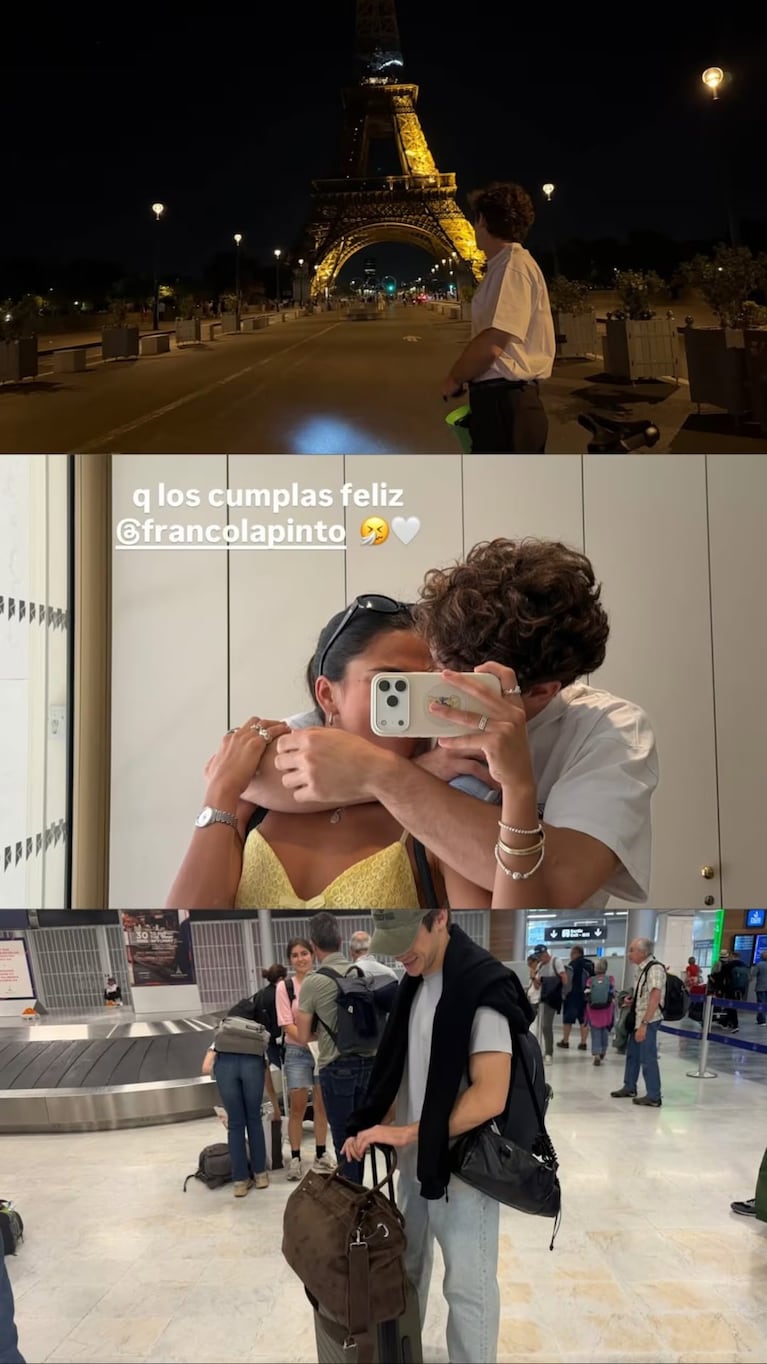 El saludo de cumpleaños de Maia Reficco para Colapinto.