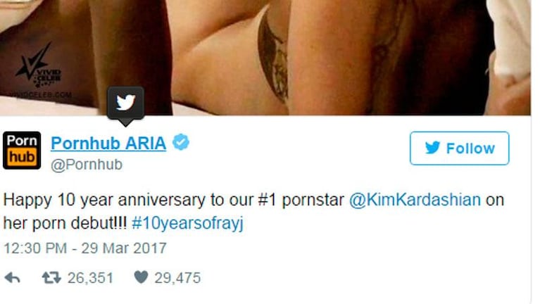 El saludo hot de un sitio porno a Kim Kardashian