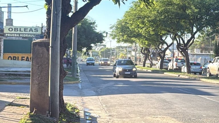 El sector donde sucedió el choque fatal en Villa Allende.