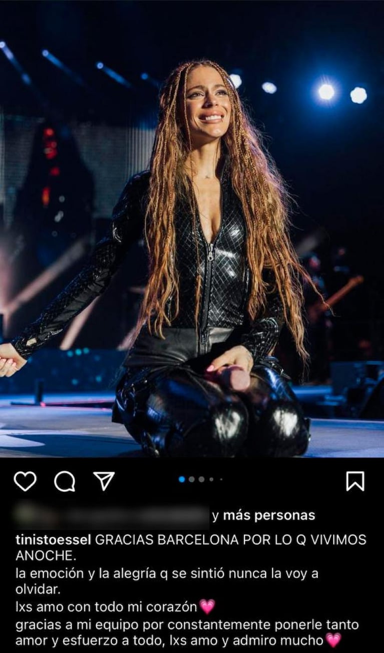 El sentido mensaje de De Paul a Tini Stoessel en medio de su delicado momento