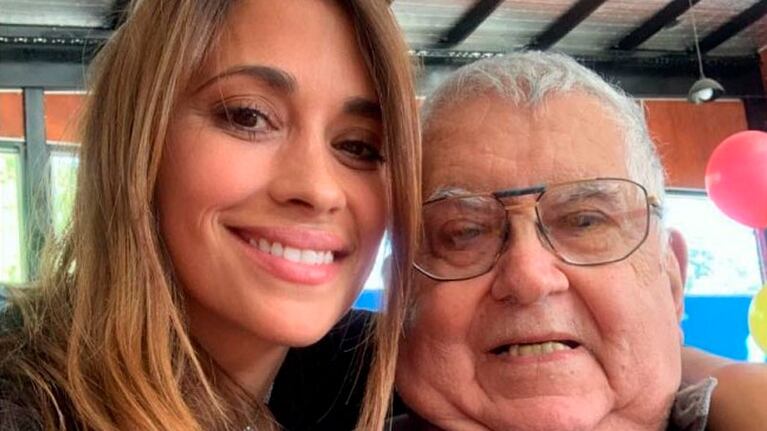 El sepelio del abuelo de Antonela se realizó este miércoles en Rosario.