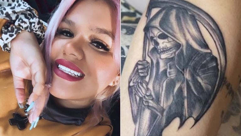 El significado del tatuaje de "San La Muerte" de More Rial. 