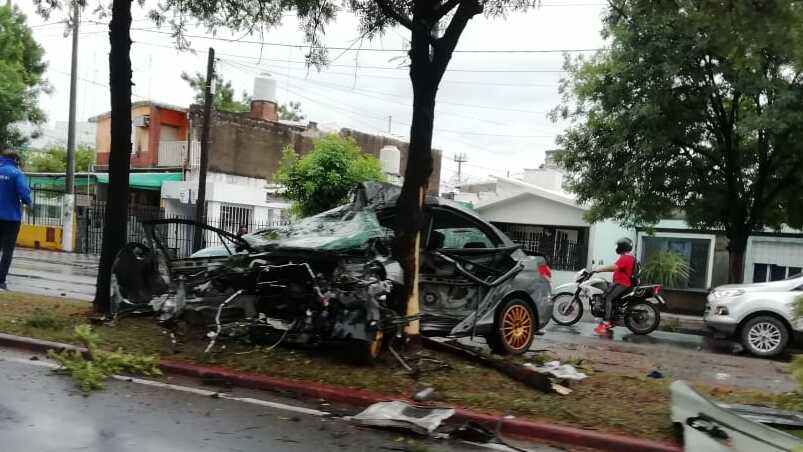 El siniestro ocurrió durante una intensa lluvia.