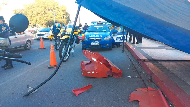 El siniestro ocurrió en el puente 24 de Septiembre.