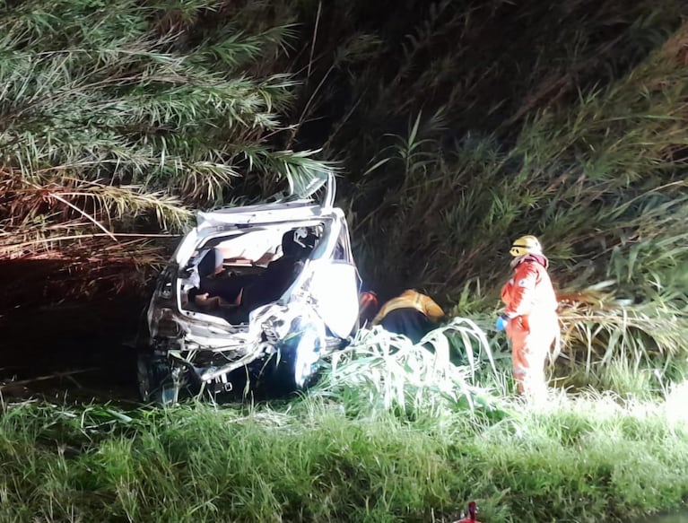 El siniestro ocurrió en la Ruta provincial 13, a la altura de Costa Sacate.