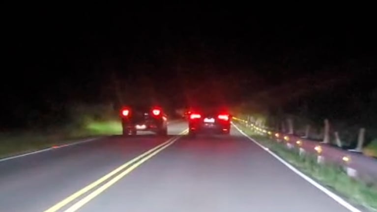 El sobrepaso en el camino de las Altas Cumbres.