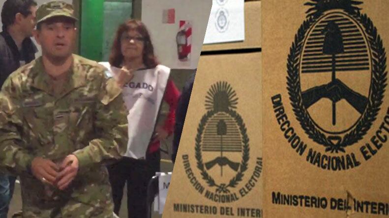El soldado tuvo que clamar para que alguien se haga cargo de la mesa.