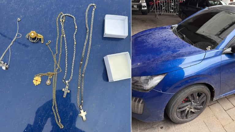 El sospechoso circulaba en un auto con dinero y joyas.