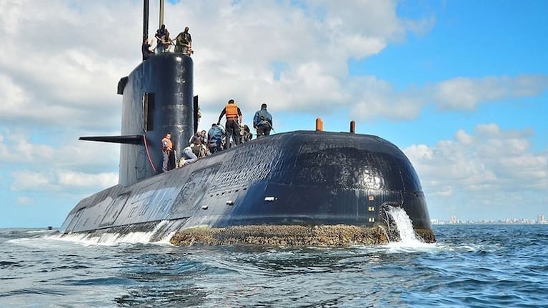 El submarino desapareció el 15 de noviembre de 2017 en el Atlántico sur con 44 tripulantes a bordo.