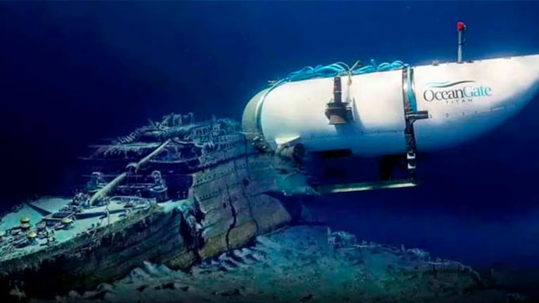 El submarino viajaba al fondo del mar a ver el Titanic.