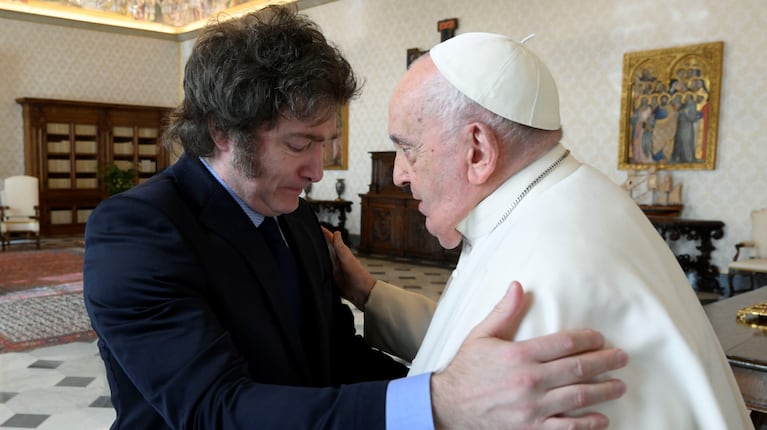 El Sumo Pontífice recibió al presidente argentino en el Vaticano. (Foto:  EFE/Simone Risoluti/Servicio Fotográfico Vaticano )