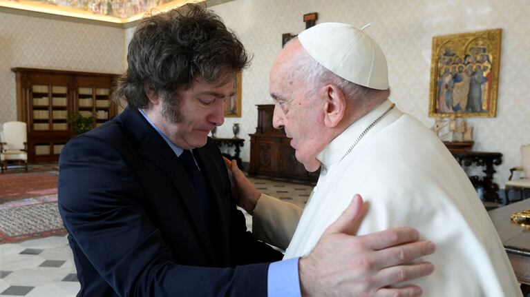 El Sumo Pontífice recibió al presidente argentino en el Vaticano. (Foto: EFE/Simone Risoluti/Servicio Fotográfico Vaticano )