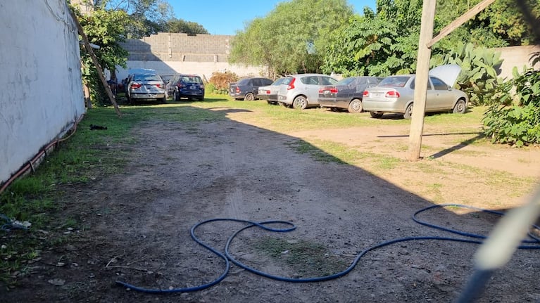 El taller mecánico se incendió el jueves a la tarde en barrio Cerrito.