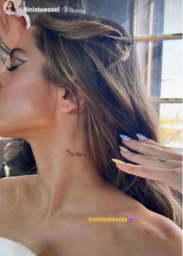 El tatuaje de Tini Stoessel en homenaje a su papá