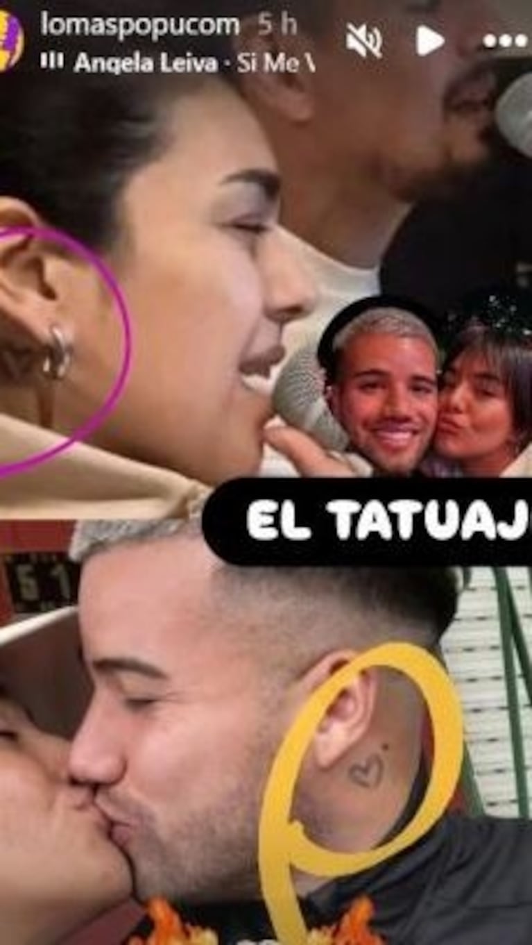 El tatuaje que se hicieron Ángela Leiva y Chelo Weigandt (Foto: Instagram / lamaspopucom)
