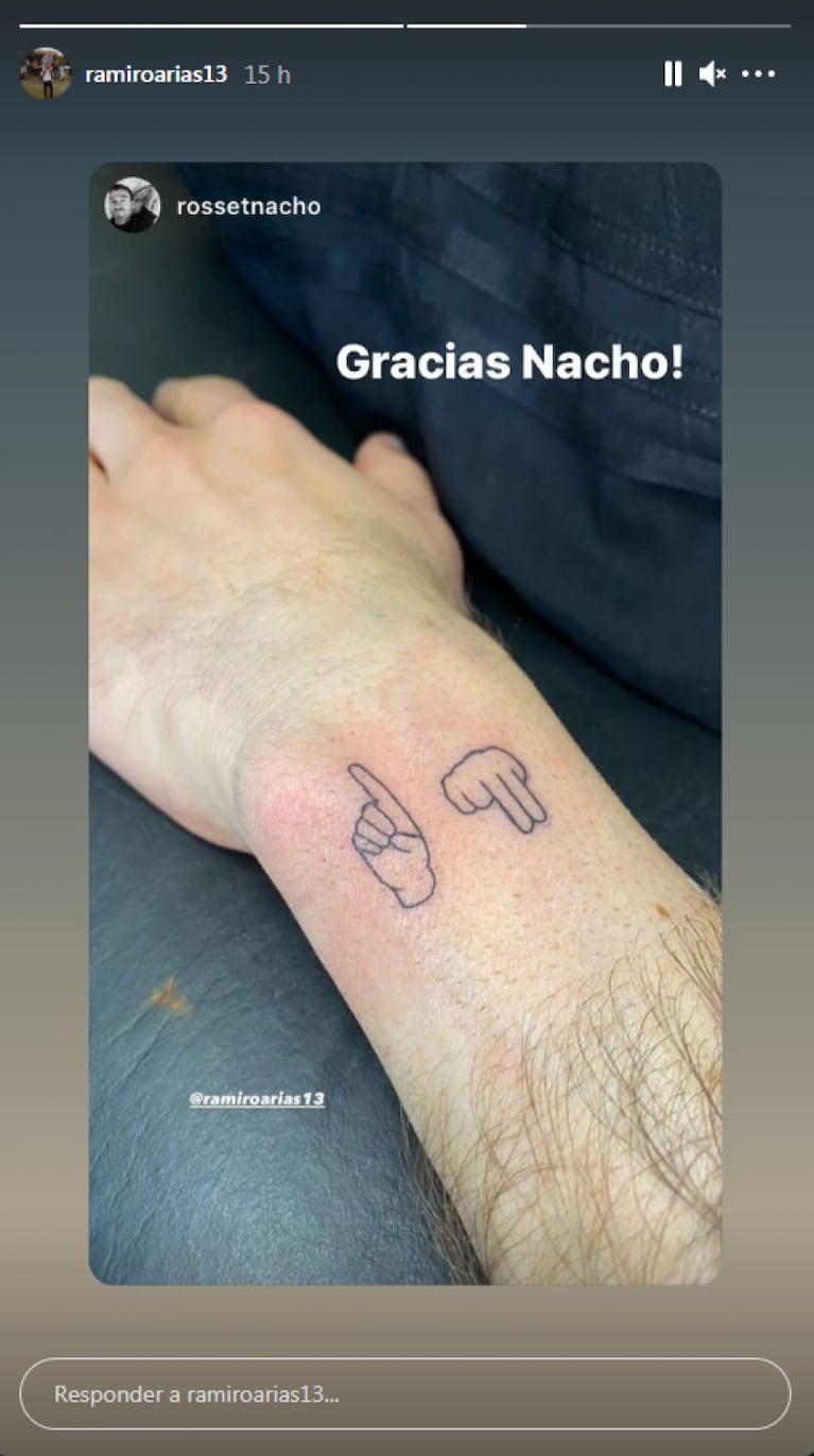 El tatuaje que se hizo Noelia Marzol en homenaje a su hijo y su esposo