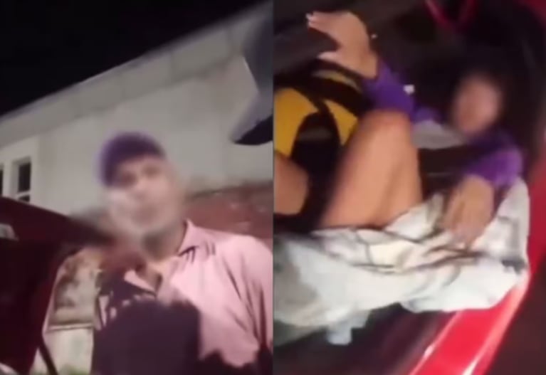 El taxista conducía alcoholizado y su novia estaba en el baúl.