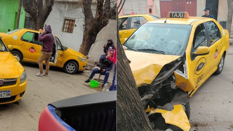 El taxista sufrió el intento de asalto cerca del Bajo Pueyrredón.