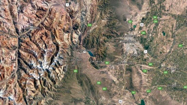 El temblor tuvo epicentro en Mendoza.