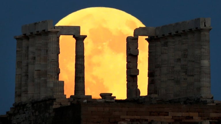 El Templo de Poseidón, en Atenas, Grecia.