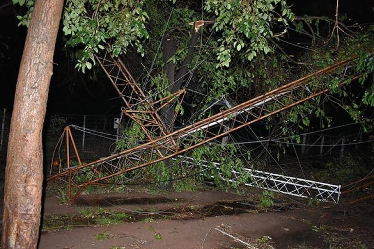 El temporal dejó numerosos destrozos y evacuados en Devoto