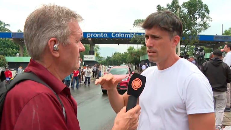 El testimonio del periodista chileno con Jorge Cuadrado en el paso fronterizo entre Colombia y Venezuela.