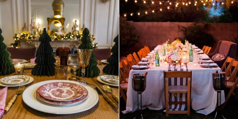 El tiempo determinará dónde armar la mesa navideña.