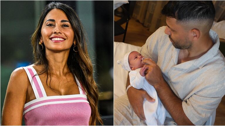 El tierno comentario Antonela Roccuzzo a la hija del Kun Agüero tras ver su foto en las redes sociales. (Foto AFP / Instagram @soficalzetti)