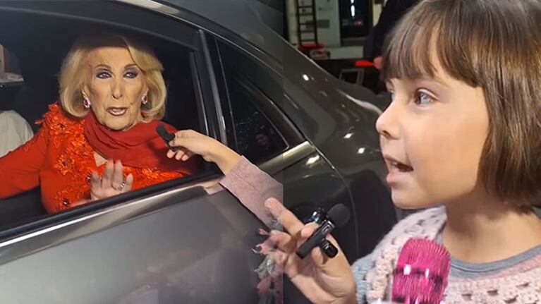 El tierno encuentro de Mirtha Legrand con la niña que soñaba con entrevistarla.