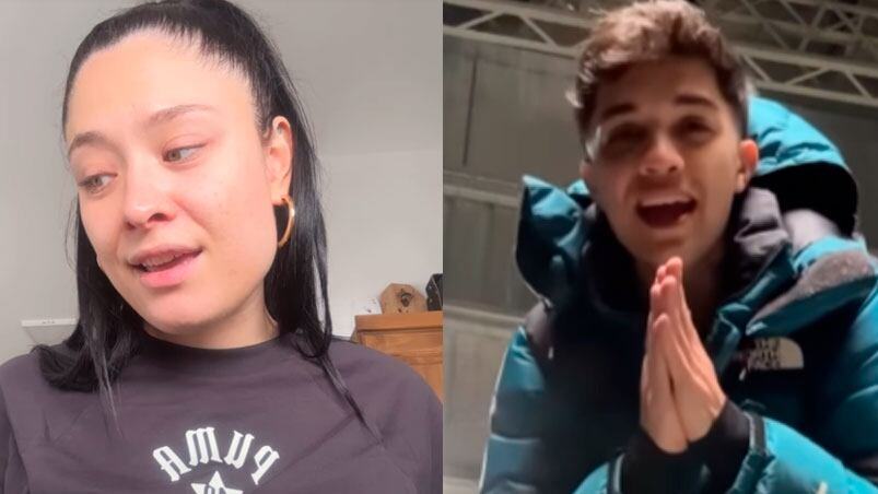 El tierno gesto de Simón Aguirre y Valentina Márquez tras ser socorridos por un grupo de trabajadores 