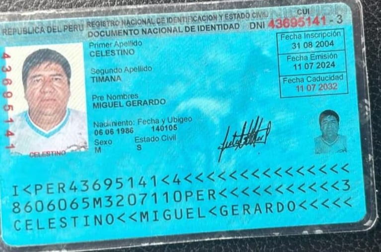 El tío de "Pequeño J" fue detenido en Perú tras permanecer meses prófugo.