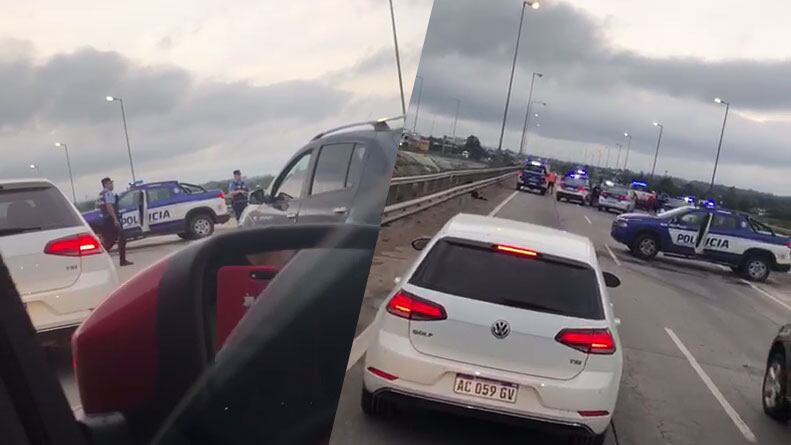 El tiroteo ocurrió a pocos metros de los automovilistas.