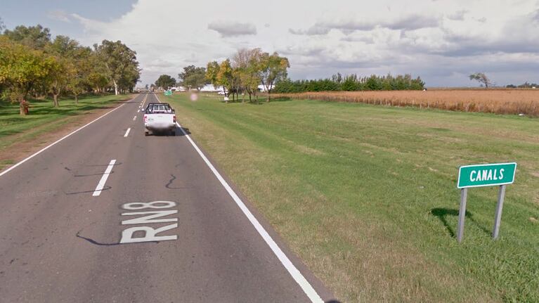 El trágico accidente ocurrió sobre la ruta 8, a la altura de Canals.