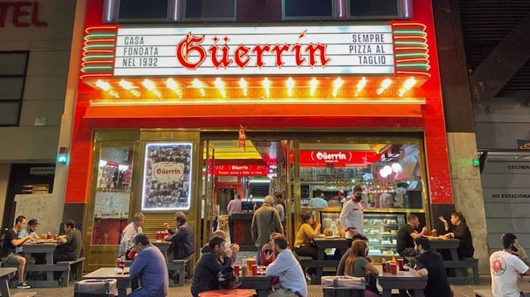 El trágico hecho ocurrió en la histórica pizzería Güerrín. (Foto: Gentileza Güerrín)