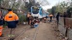 El tren descarriló cuando cruzaba la villa El Nailon. Foto: Néstor Ghino / El Doce.