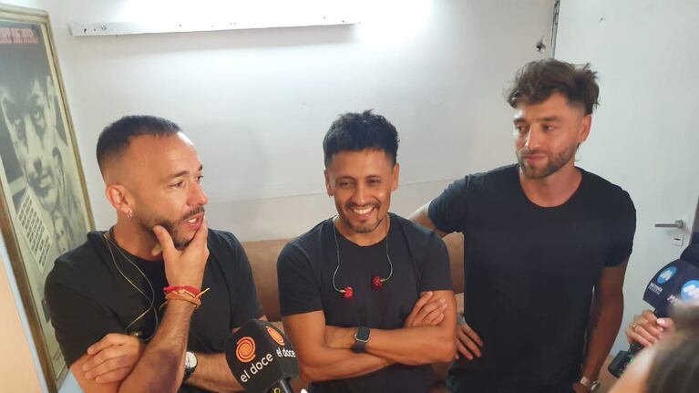 El tridente de La Konga, en su mejor momento.