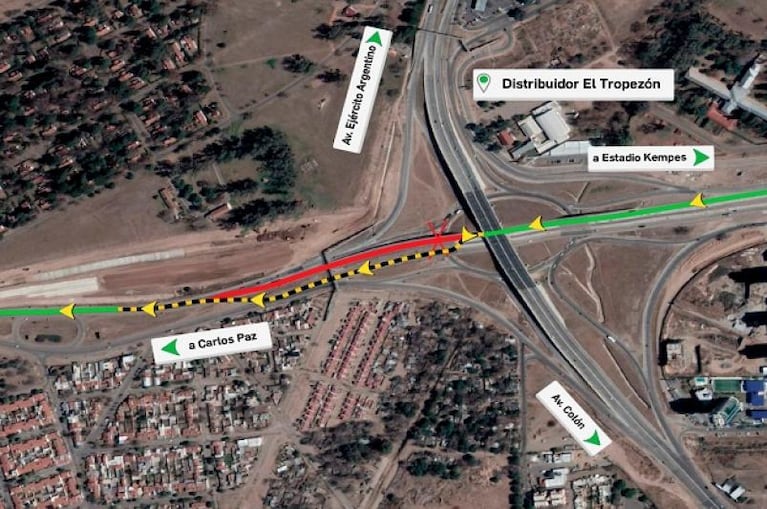 El Tropezón: habrá redireccionamientos del tránsito