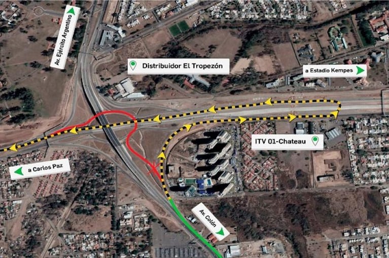 El Tropezón: habrá redireccionamientos del tránsito