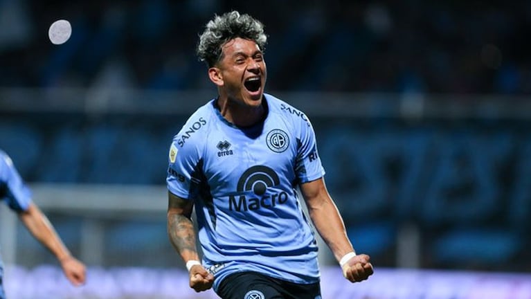 El tucumano Diarte estampó uno de los goles del año. Foto: prensa Belgrano.