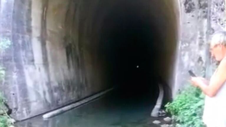 El túnel abandonado está en La Merced, entre Catamarca y Tucumán.