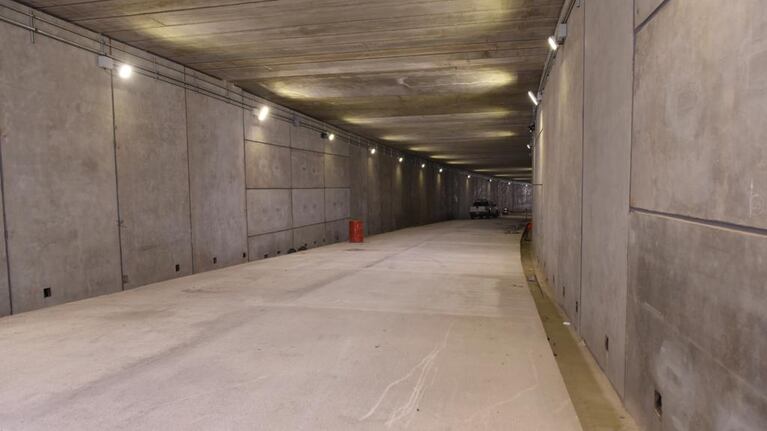 El túnel está listo y el lunes se podrá circular.