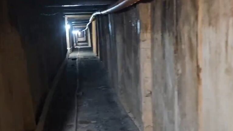 El túnel fue hecho para robar una sucursal del banco Macro en San Isidro.