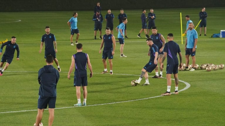 El último entrenamiento de la Selección Argentina en Qatar 