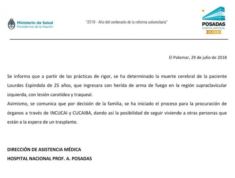 El último mensaje de la policía baleada: "Me dispararon, me estoy muriendo"