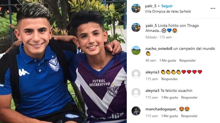 El último posteo del futbolista de Vélez que murió a los 14 años