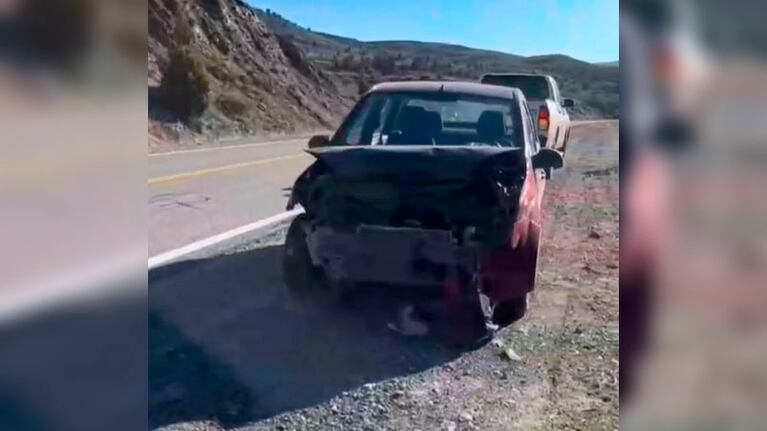 El vehículo quedó destrozado tras el siniestro.