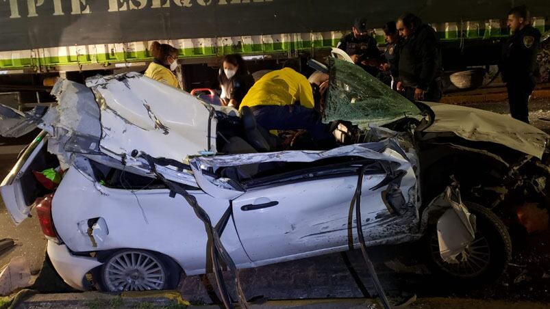 El vehículo quedó sin techo. Foto: gentileza Javier Sassi. 