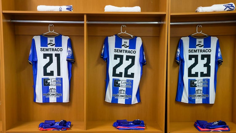 El vestuario de Argentino de Monte Maíz para el duelo ante Boca.