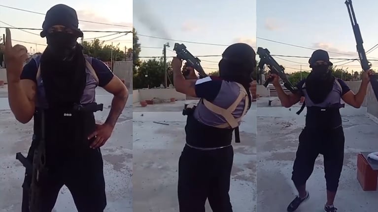 El video del Negro Juan disparando al aire.