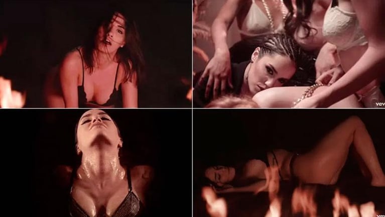 El video más fogoso de Lali: juego sexy con mujeres